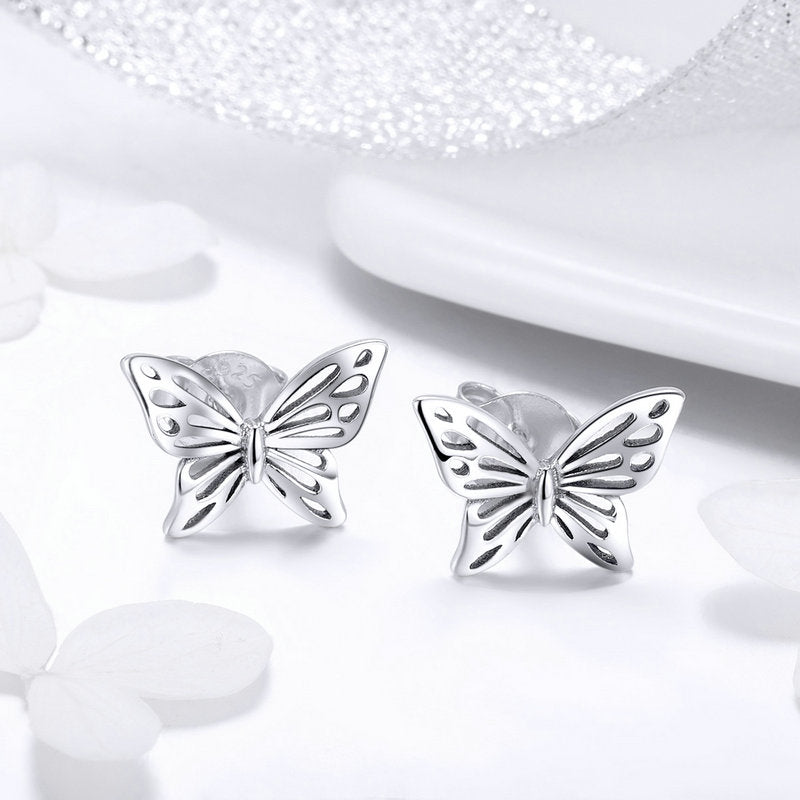 Butterfly Jewellery Set in Sterling Silver - Aspect Jewellery