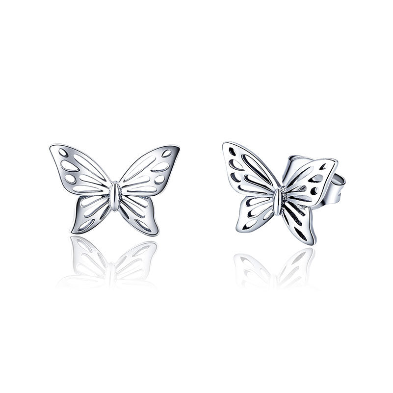 Butterfly Earrings in 925 Sterling Silver - Aspect Jewellery