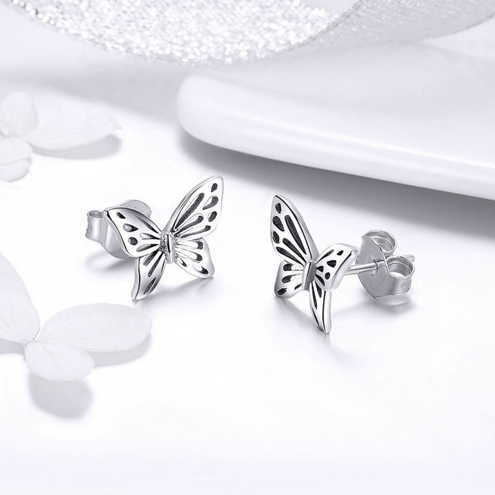 Butterfly Earrings in 925 Sterling Silver - Aspect Jewellery