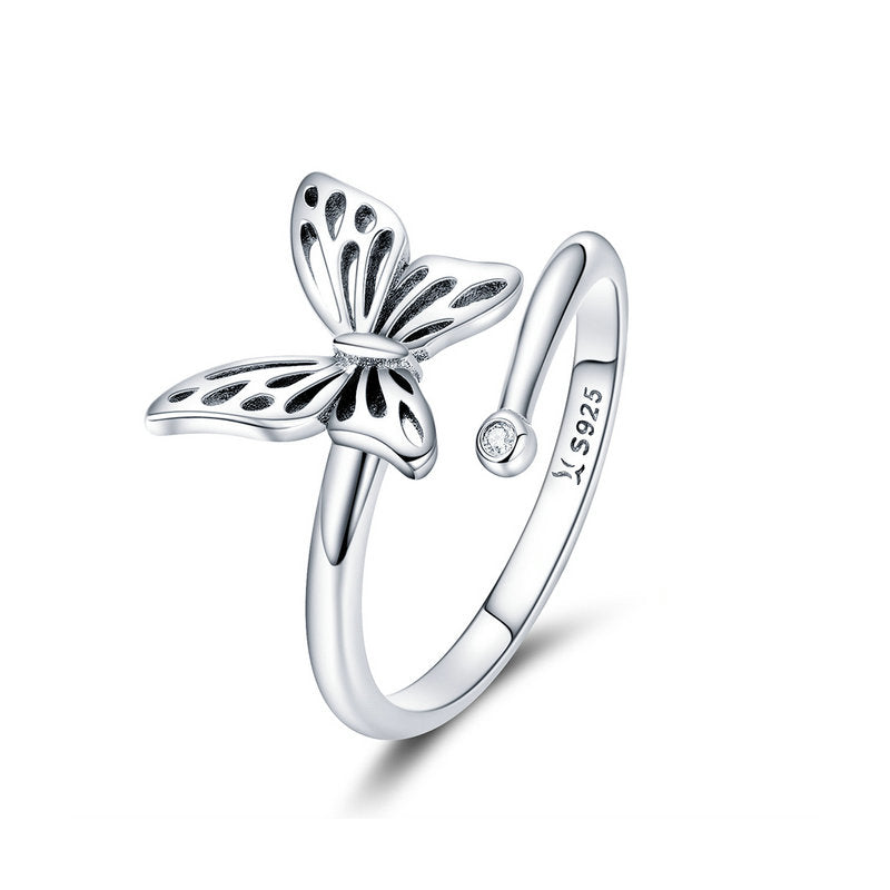 Butterfly Ring in 925 Sterling Silver - Aspect Jewellery