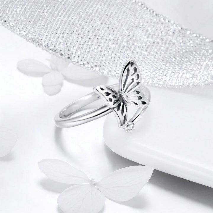 Butterfly Ring in 925 Sterling Silver - Aspect Jewellery