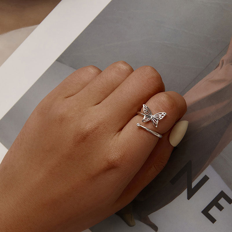 Butterfly Ring in 925 Sterling Silver - Aspect Jewellery