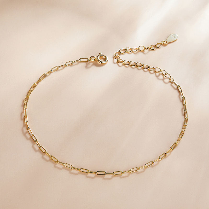 Classic Cable Chain Bracelet in 925 Sterling Silver - Aspect Jewellery#color_gold