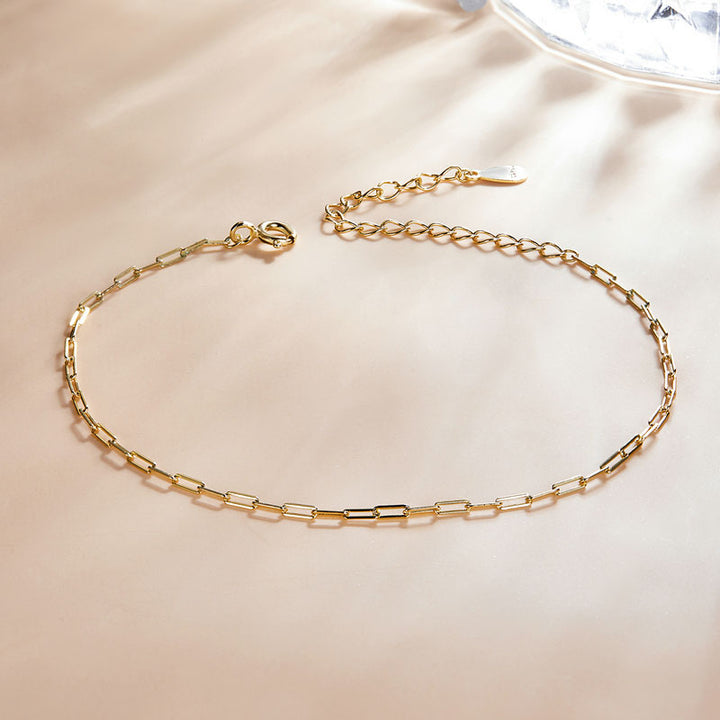 Classic Cable Chain Bracelet in 925 Sterling Silver - Aspect Jewellery#color_gold