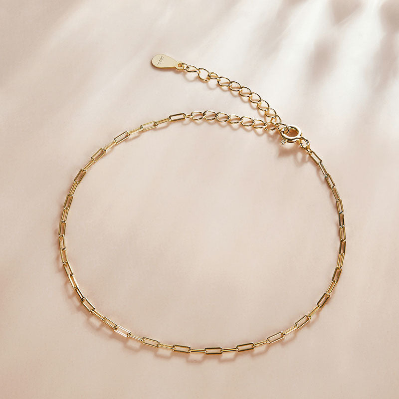 Classic Cable Chain Bracelet in 925 Sterling Silver - Aspect Jewellery#color_gold