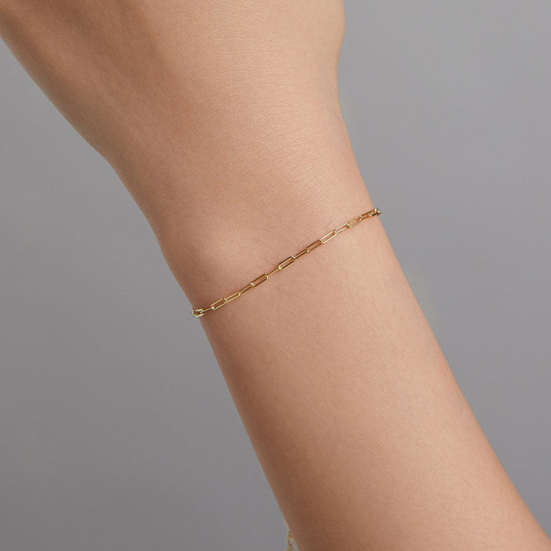 Classic Cable Chain Bracelet in 925 Sterling Silver - Aspect Jewellery#color_gold