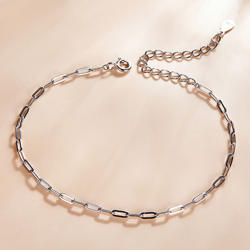 Classic Cable Chain Bracelet in 925 Sterling Silver - Aspect Jewellery#color_silver