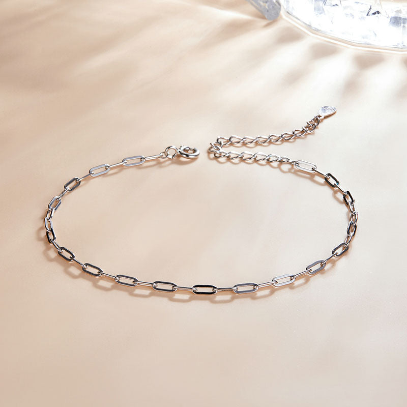 Classic Cable Chain Bracelet in 925 Sterling Silver - Aspect Jewellery#color_silver