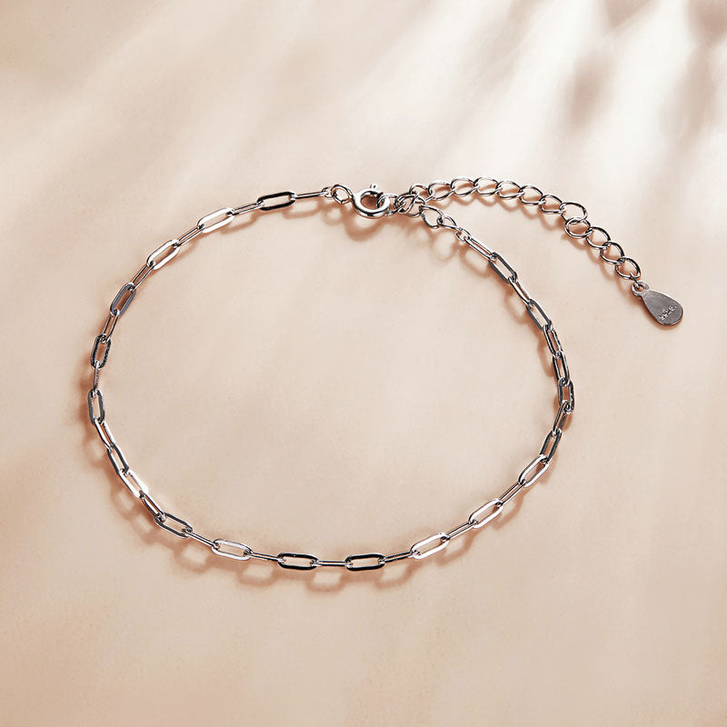 Classic Cable Chain Bracelet in 925 Sterling Silver - Aspect Jewellery#color_silver