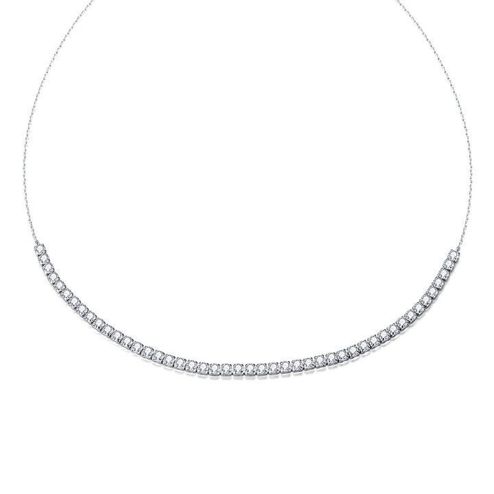 Tennis Choker Necklace in 925 Sterling Silver - Aspect Jewellery