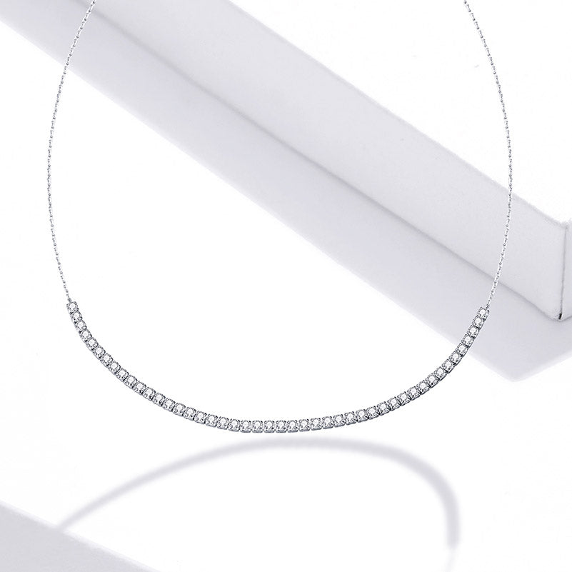 Tennis Choker Necklace in 925 Sterling Silver - Aspect Jewellery