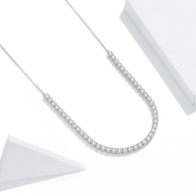 Tennis Choker Necklace in 925 Sterling Silver - Aspect Jewellery