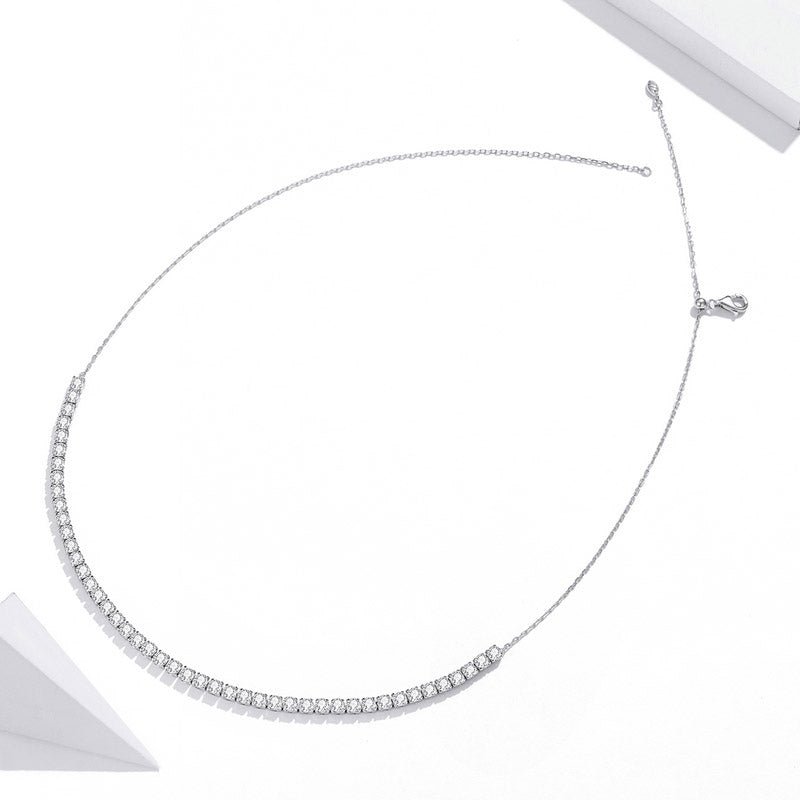 Tennis Choker Necklace in 925 Sterling Silver - Aspect Jewellery