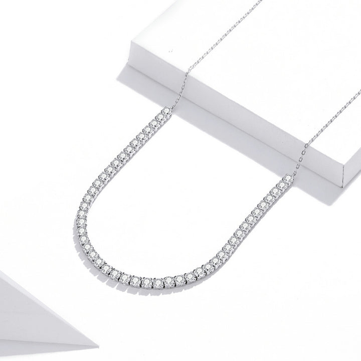 Tennis Choker Necklace in 925 Sterling Silver - Aspect Jewellery