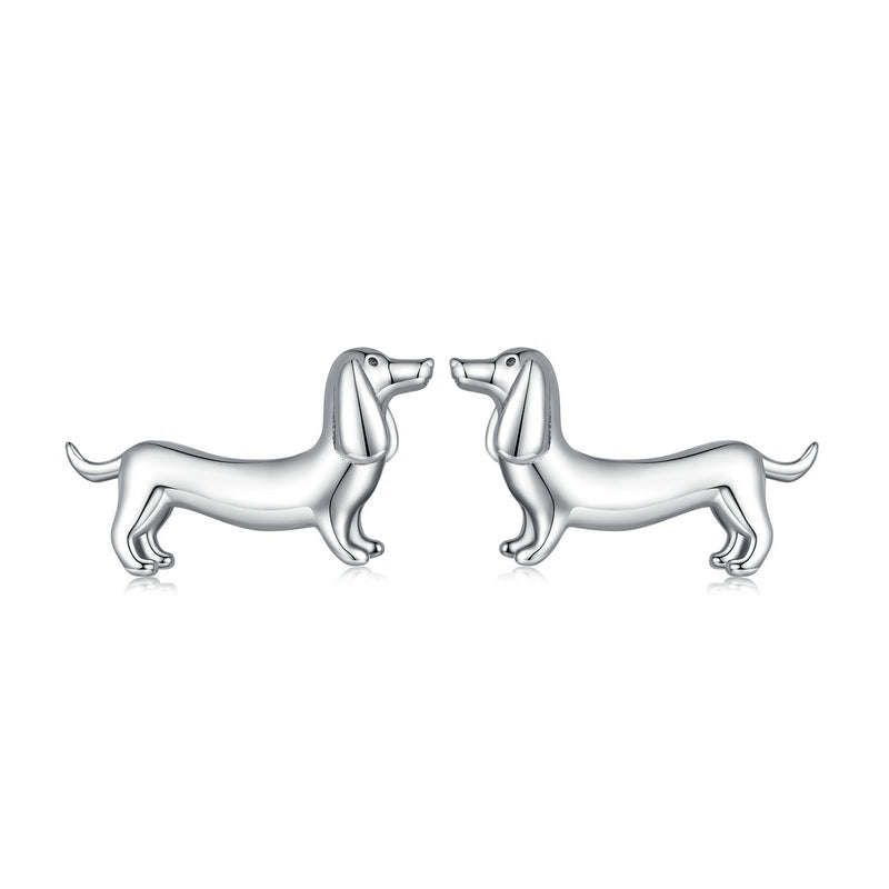 Dog Earrings in 925 Sterling Silver - Aspect Jewellery