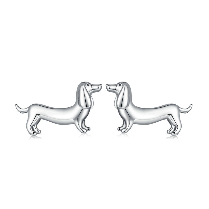 Dog Earrings in 925 Sterling Silver - Aspect Jewellery