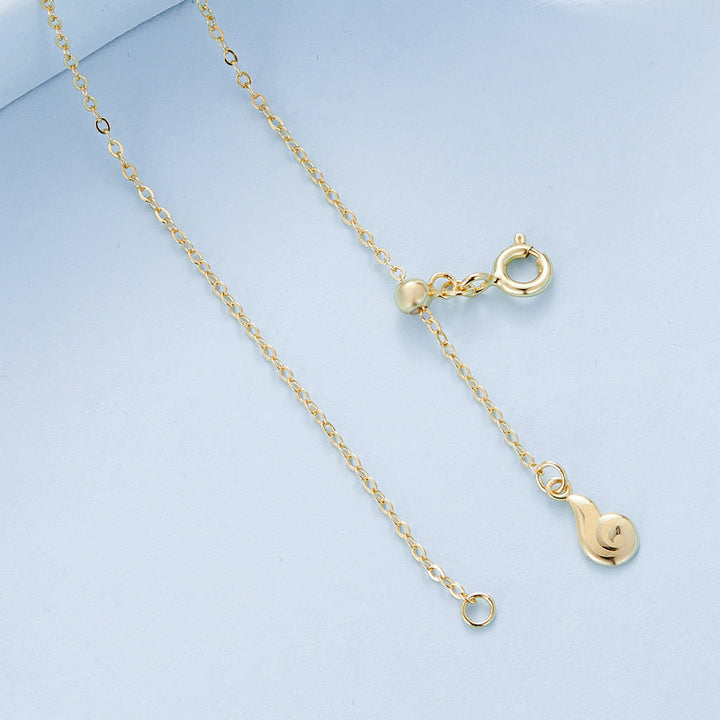 Double Layer Heart Necklace in 925 Sterling Silver Gold Plated - Aspect Jewellery#color_gold