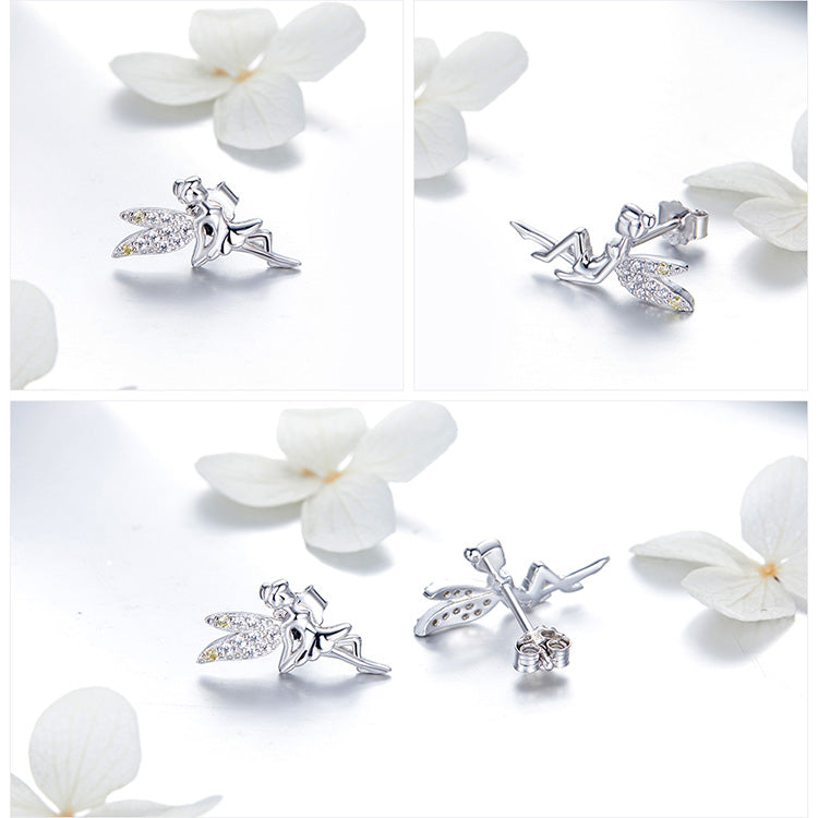 Fairy Earrings in 925 Sterling Silver - Aspect Jewellery