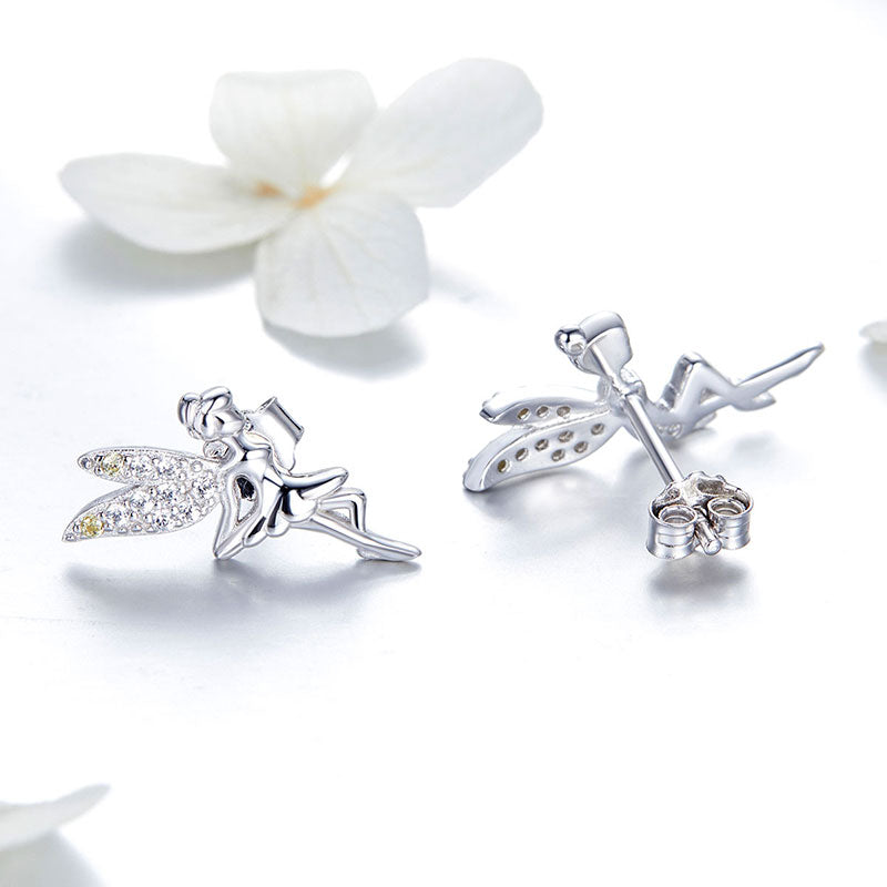 Fairy Earrings in 925 Sterling Silver - Aspect Jewellery