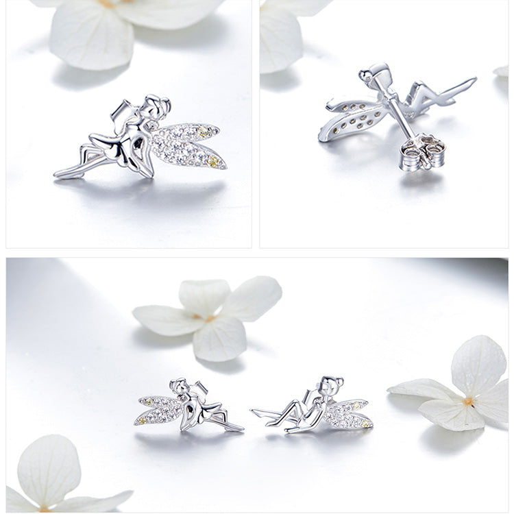 Fairy Earrings in 925 Sterling Silver - Aspect Jewellery