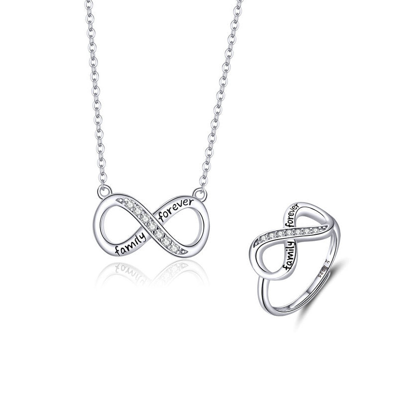 Infinity Family Forever Jewellery Set in Sterling Silver - Aspect Jewellery