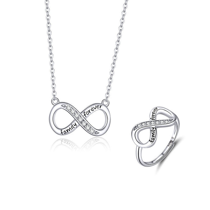 Infinity Family Forever Jewellery Set in Sterling Silver - Aspect Jewellery