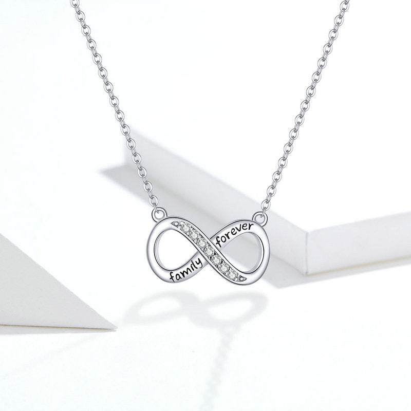 Family Forever Necklace in 925 Sterling Silver - Aspect Jewellery