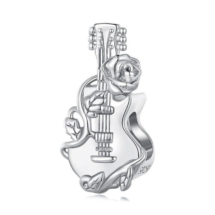 Guitar Music Charm in 925 Sterling Silver - Aspect Jewellery