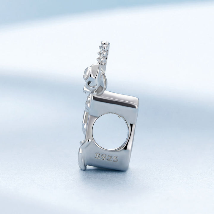 Guitar Music Charm in 925 Sterling Silver - Aspect Jewellery