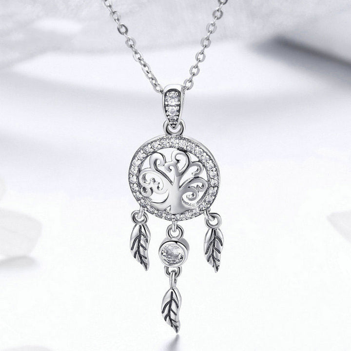 Life Tree Dreamcatcher Jewellery Set in 925 Sterling Silver - Aspect Jewellery