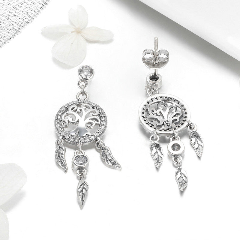 Life Tree Dreamcatcher Jewellery Set in 925 Sterling Silver - Aspect Jewellery