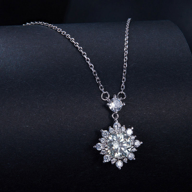 Luxury Diamond Moissanite Necklace 1CT D Color VVS1 - Aspect Jewellery