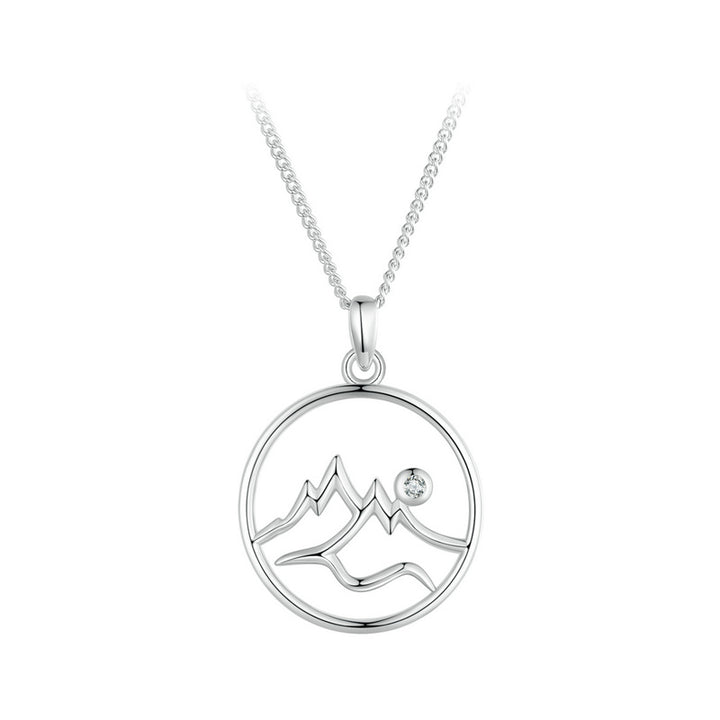 Mountain Necklace in 925 Sterling Silver - Aspect Jewellery