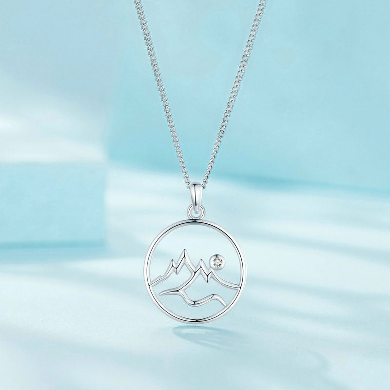 Mountain Necklace in 925 Sterling Silver - Aspect Jewellery