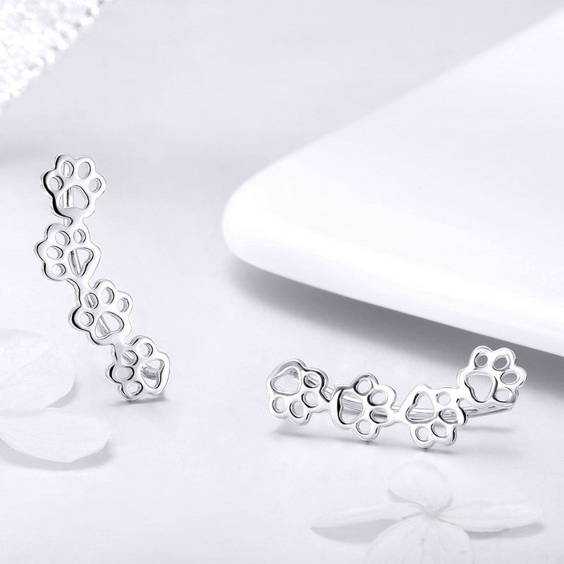 Pet Paws Earrings in 925 Sterling Silver - Aspect Jewellery