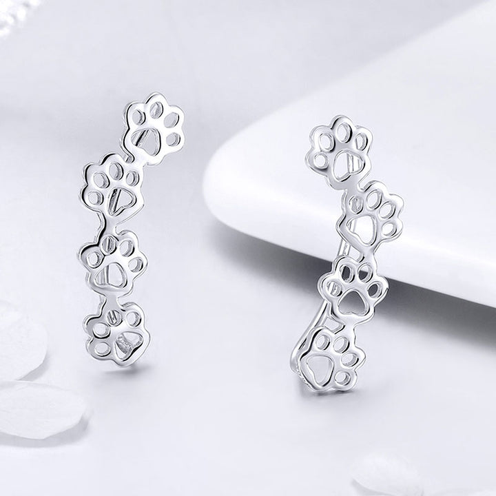 Pet Paws Earrings in 925 Sterling Silver - Aspect Jewellery