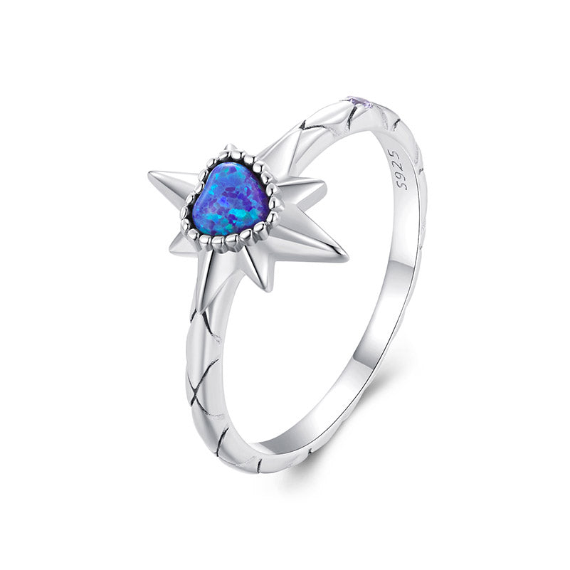 Purple Heart Ring in 925 Sterling Silver - Aspect Jewellery