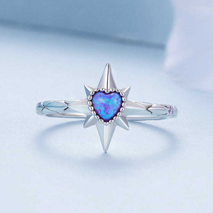 Purple Heart Ring in 925 Sterling Silver - Aspect Jewellery