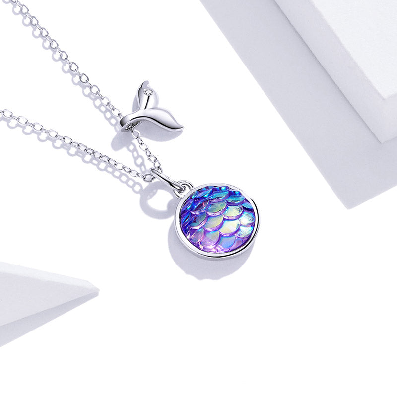 Shimmering Fish Necklace in 925 Sterling Silver - Aspect Jewellery