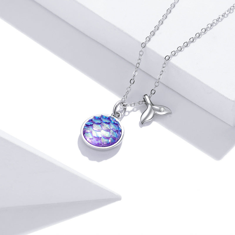 Shimmering Fish Necklace in 925 Sterling Silver - Aspect Jewellery