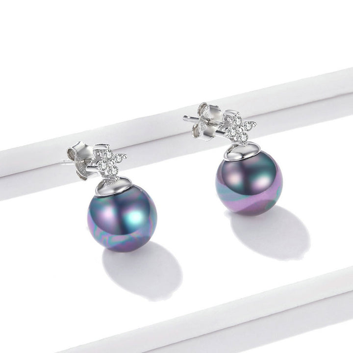 Shining Black Pearl Jewellery Set in Sterling Silver - Aspect Jewellery