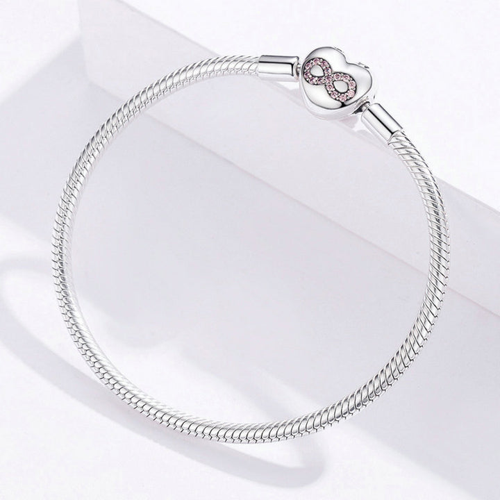 Heart Snake Chain Bracelet for Charms in 925 Sterling Silver - Aspect Jewellery