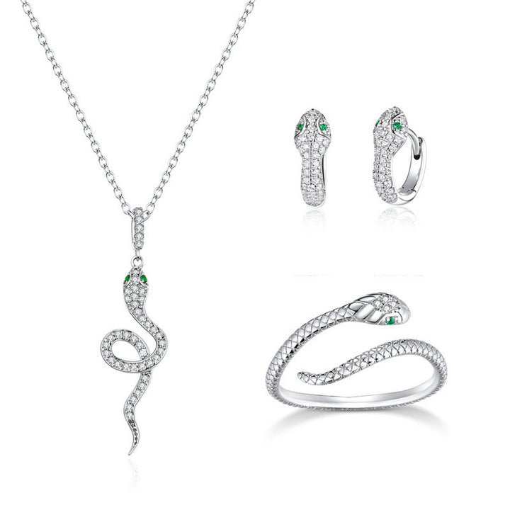 Snake Jewellery Set in Sterling Silver - ASPECT Jewellery