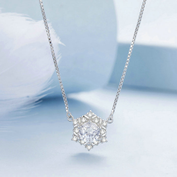 Snowflake Festive Crystal Jewellery Set in 925 Sterling Silver - Aspect Jewellery