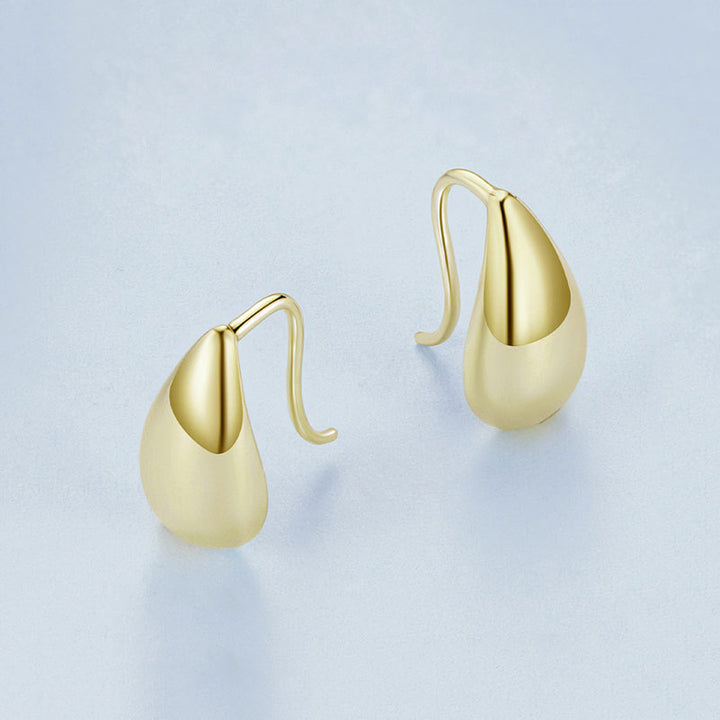 Teardrop Stud Earrings in 925 Sterling Silver - Aspect Jewellery#color_gold