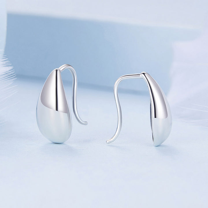 Teardrop Stud Earrings in 925 Sterling Silver - Aspect Jewellery#color_silver