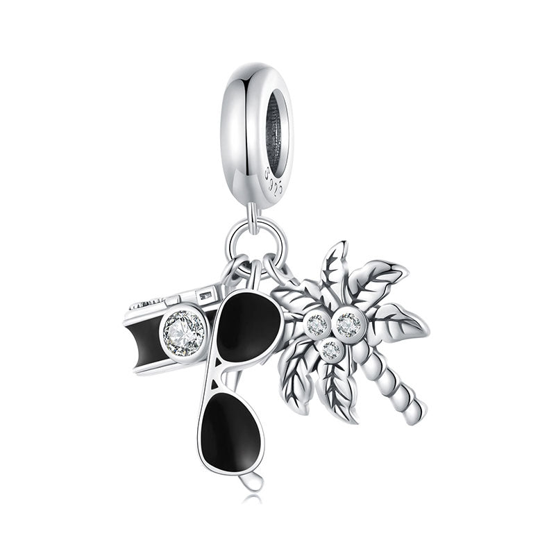 Vacation Charm Pendant in 925 Sterling Silver  - Aspect Jewellery