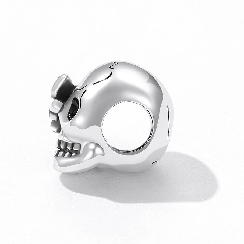 Butterfly Skull Halloween Charm in 925 Sterling Silver - Aspect Jewellery