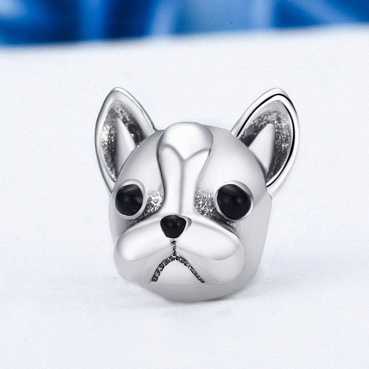 Cute French Bulldog, Dog Charm in 925 Sterling Silver - Aspect Jewellery