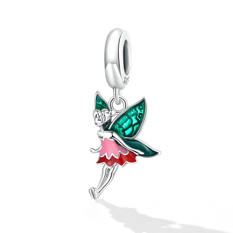 Fairy Charm Pendant in 925 Sterling Silver - Aspect Jewellery